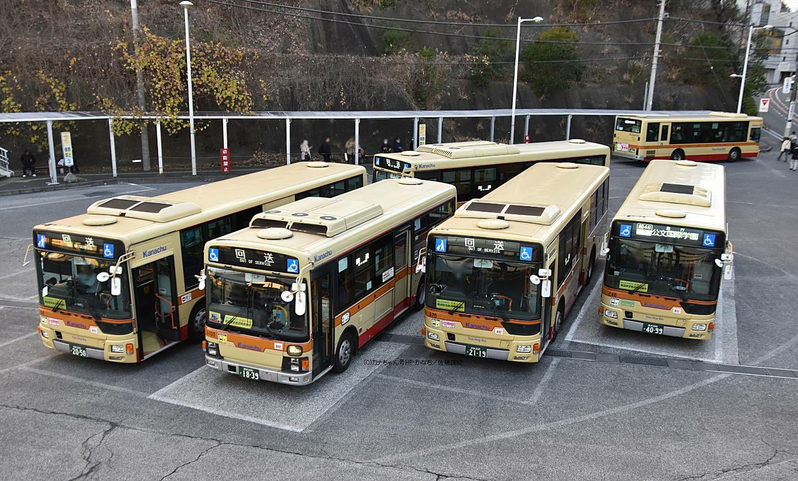 神奈中　社紋　3点 ダイカスケールシリーズ No.114-C 神奈川中央交通(かなちゃん号